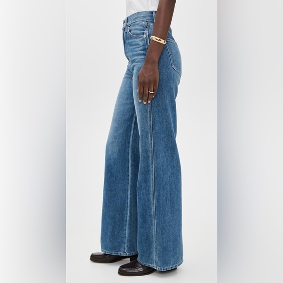 Veronica Beard Taylor Relaxed Wide Leg Jeans high rise - Picture 5 of 13
